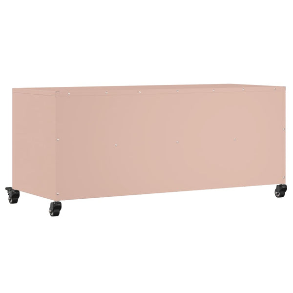 Rosa TV-Schrank aus Stahl – 100,5 cm