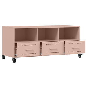 Rosa TV-Schrank aus Stahl – 100,5 cm