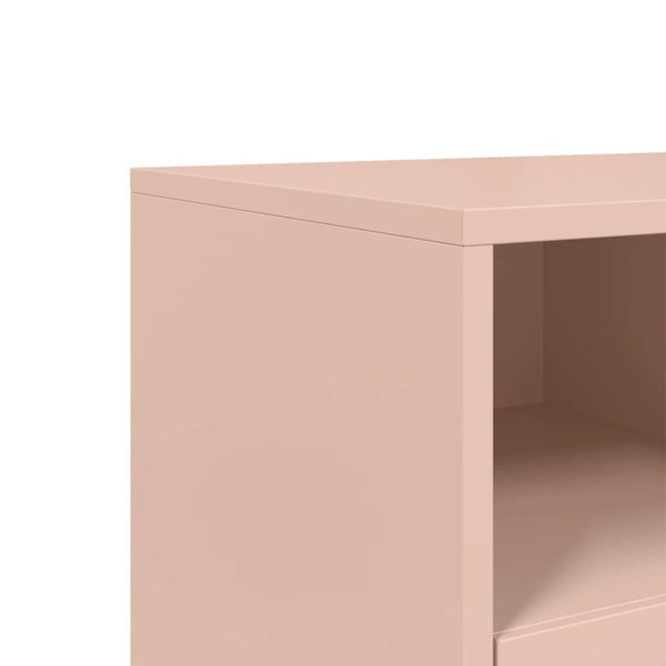 Rosa TV-Schrank aus Stahl – 100,5 cm