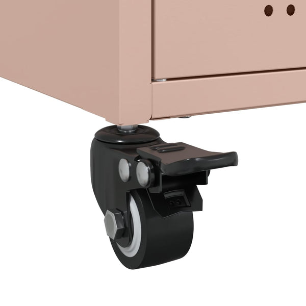 Rosa TV-Schrank aus Stahl – 100,5 cm
