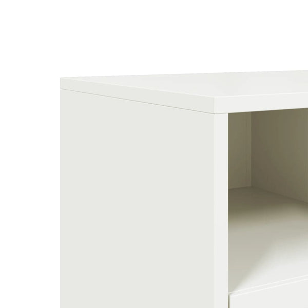 Weißer TV-Schrank aus Stahl, 100,5 cm