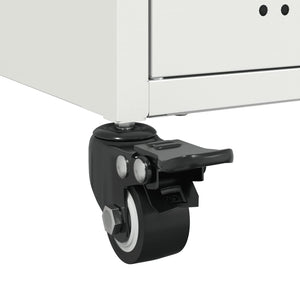 Weißer TV-Schrank aus Stahl, 100,5 cm