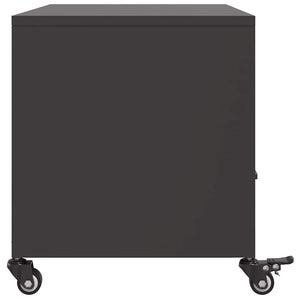 Schwarzer TV-Schrank aus Stahl – 68 cm