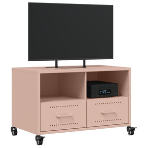 Rosa TV-Schrank aus Stahl – 68 cm