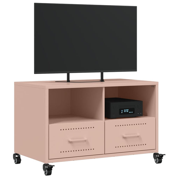 Rosa TV-Schrank aus Stahl – 68 cm