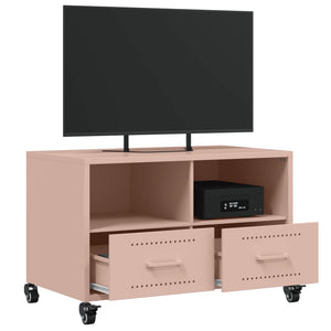 Rosa TV-Schrank aus Stahl – 68 cm