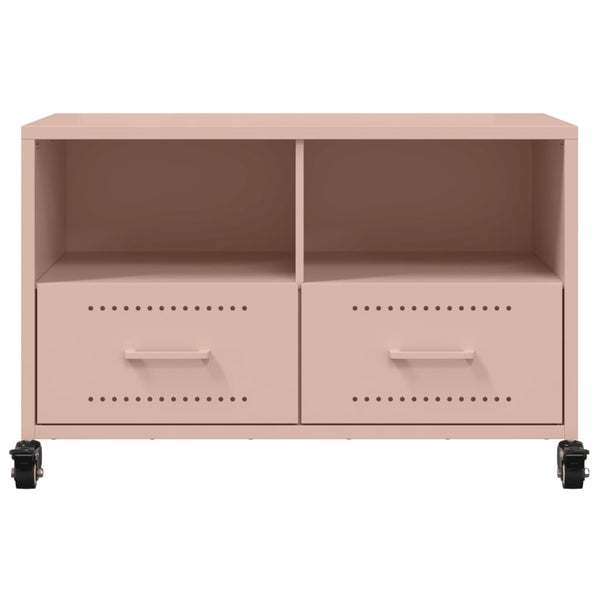 Rosa TV-Schrank aus Stahl – 68 cm
