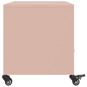 Rosa TV-Schrank aus Stahl – 68 cm
