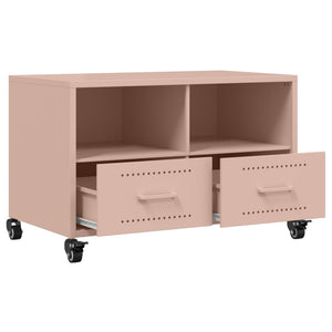 Rosa TV-Schrank aus Stahl – 68 cm