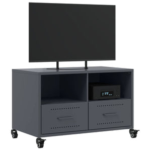 Anthrazit TV-Schrank aus Stahl, 68 cm