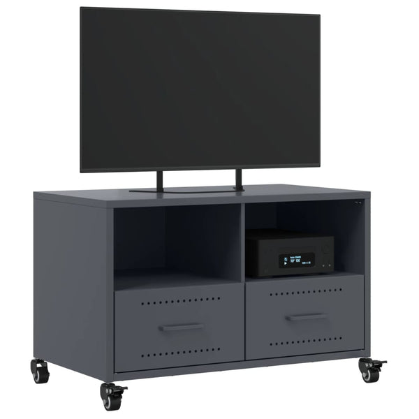 Anthrazit TV-Schrank aus Stahl, 68 cm