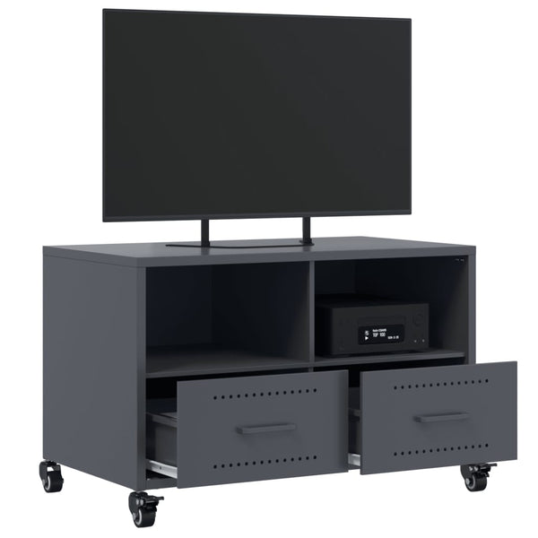 Anthrazit TV-Schrank aus Stahl, 68 cm