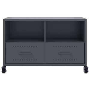 Anthrazit TV-Schrank aus Stahl, 68 cm