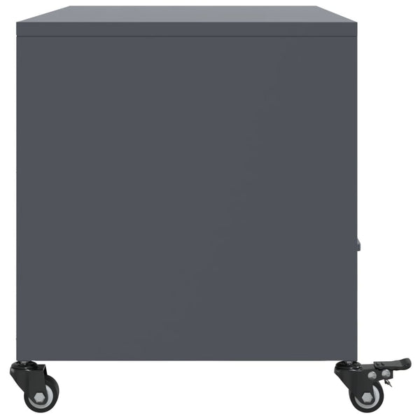 Anthrazit TV-Schrank aus Stahl, 68 cm