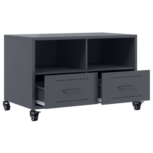 Anthrazit TV-Schrank aus Stahl, 68 cm