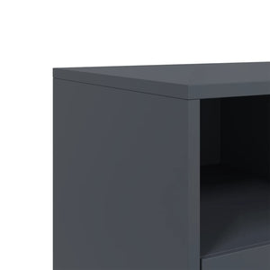 Anthrazit TV-Schrank aus Stahl, 68 cm