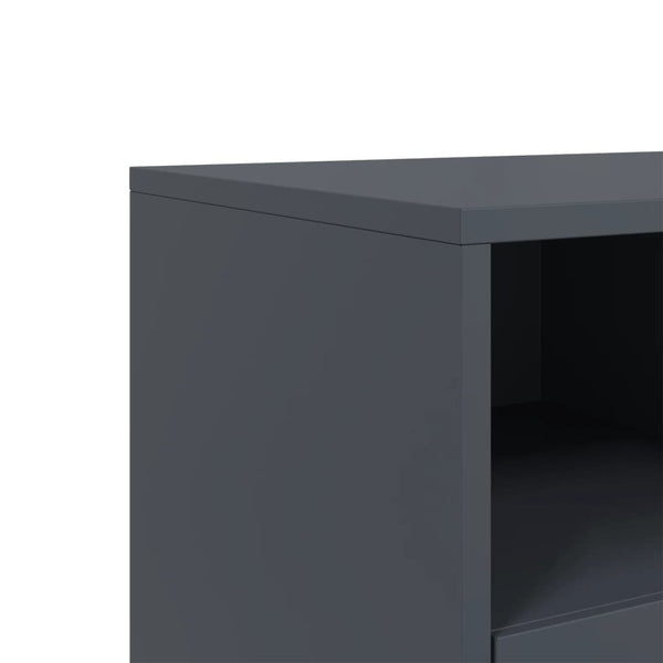 Anthrazit TV-Schrank aus Stahl, 68 cm