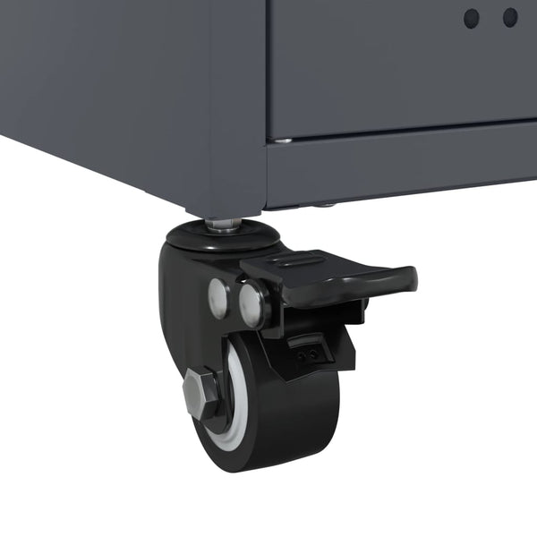 Anthrazit TV-Schrank aus Stahl, 68 cm