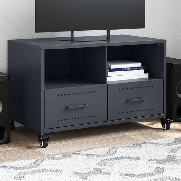 Anthrazit TV-Schrank aus Stahl, 68 cm