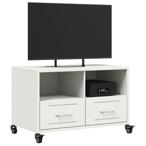 Weißer TV-Schrank aus Stahl, 68 cm