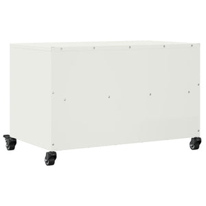 Weißer TV-Schrank aus Stahl, 68 cm