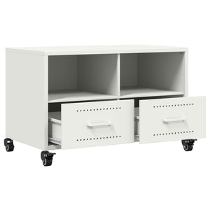 Weißer TV-Schrank aus Stahl, 68 cm
