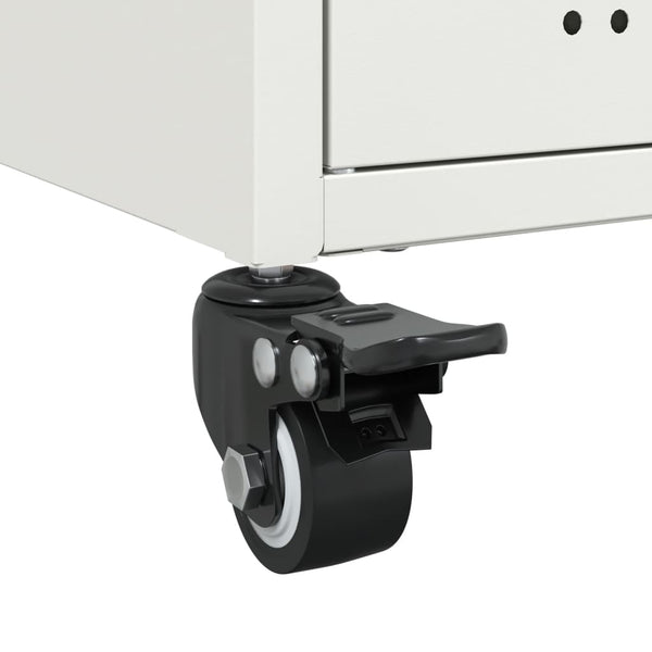 Weißer TV-Schrank aus Stahl, 68 cm