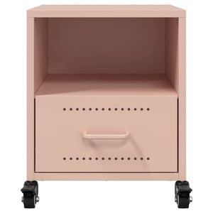 Nachttische 2er Set Rosa Stahl