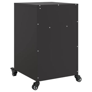 Nachttische 2er Set Schwarz Stahl