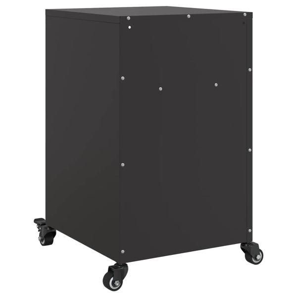 Nachttische 2er Set Schwarz Stahl