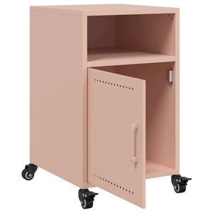 Nachttische 2er Set Rosa Stahl