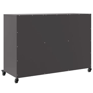 Schwarzes Stahl Sideboard 100,5 cm