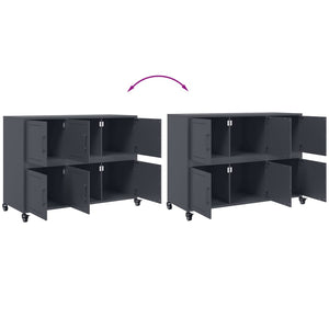 Anthrazit Sideboard Stahl 100,5 cm