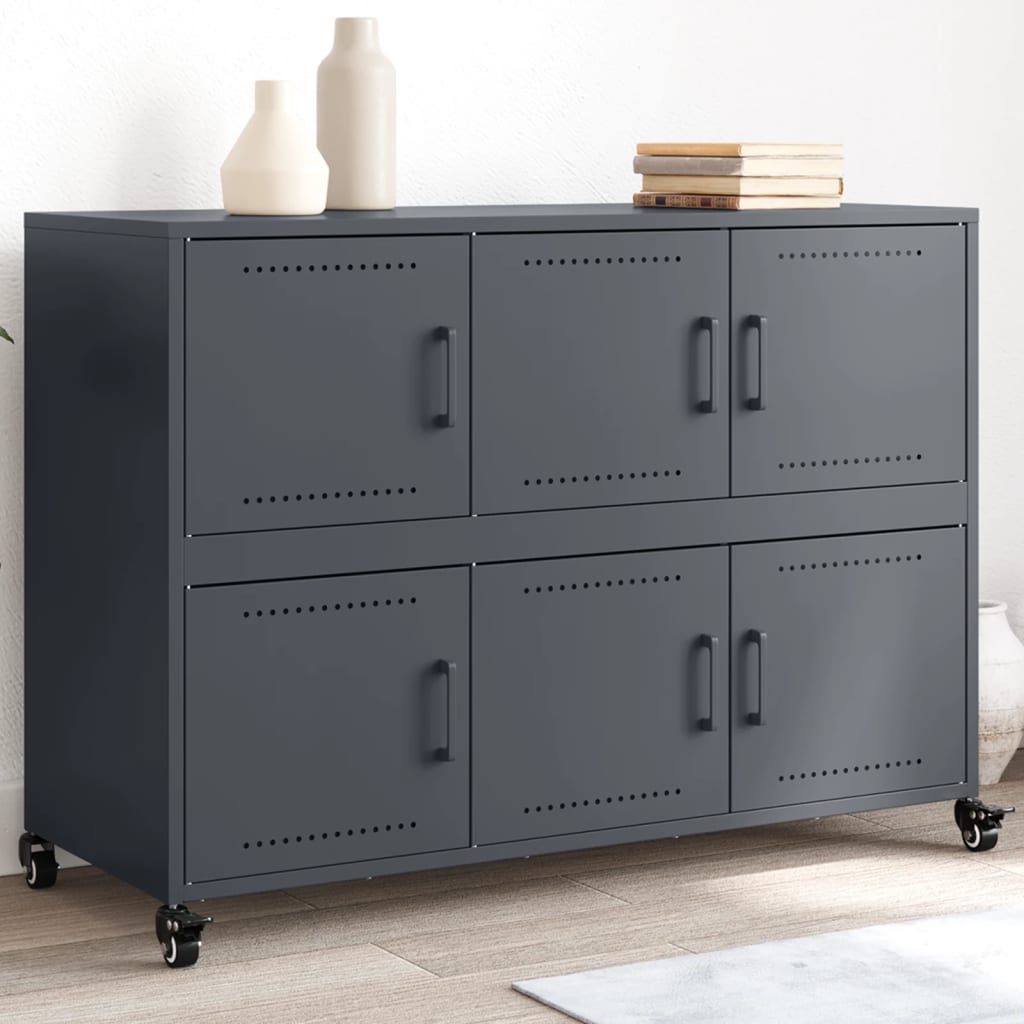 Anthrazit Sideboard Stahl 100,5 cm