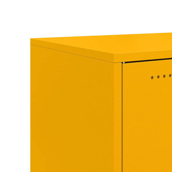 Sideboard Senfgelb Stahl 100,5 cm