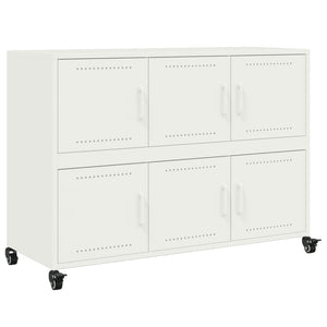 Weißes Stahl Sideboard, 100,5 cm