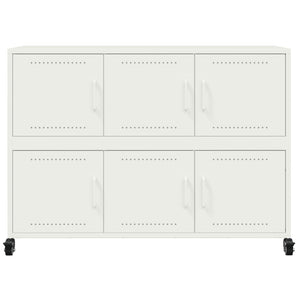 Weißes Stahl Sideboard, 100,5 cm