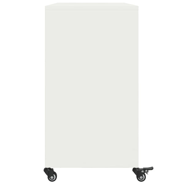 Weißes Stahl Sideboard, 100,5 cm
