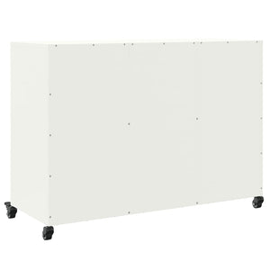 Weißes Stahl Sideboard, 100,5 cm