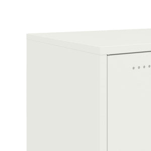 Weißes Stahl Sideboard, 100,5 cm