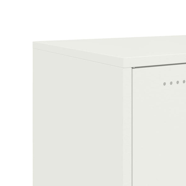 Weißes Stahl Sideboard, 100,5 cm