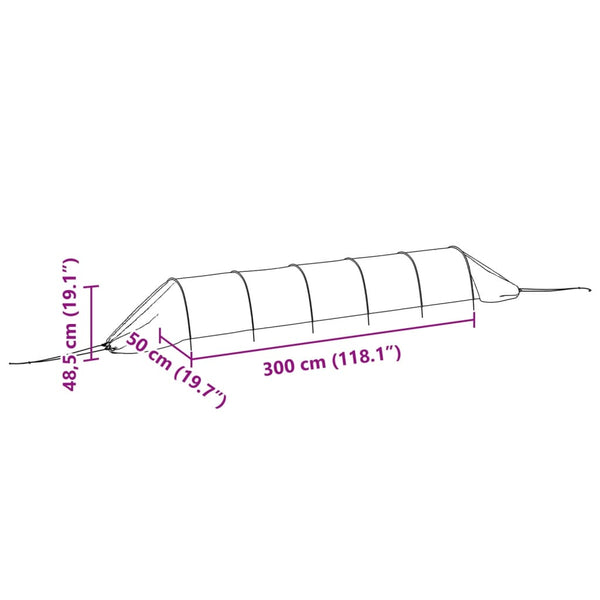 Netztunnel Schwarz 300 cm