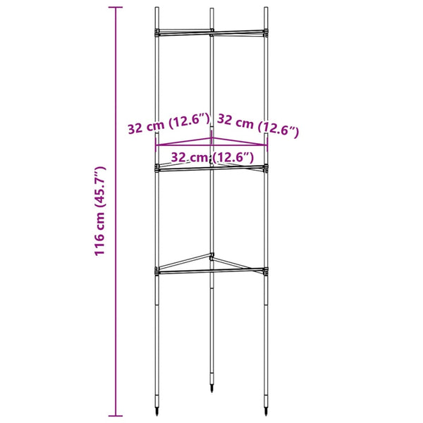 Tomatenkäfig 2er Set, 116cm