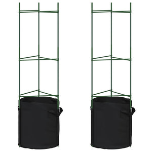 Tomatenkäfig mit Pflanzsack 2er-Set