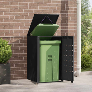 Mülltonnenbox für 1 Tonne, Schwarz