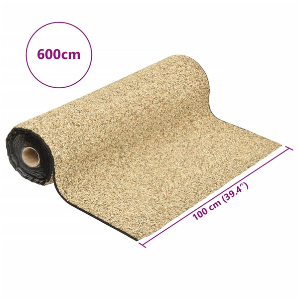Natur Sand Steinfolie 600x100 cm