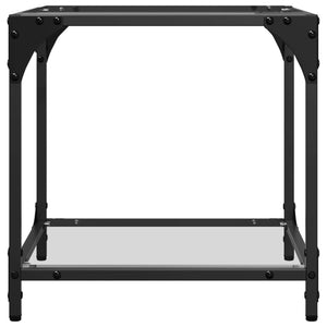 Couchtisch Glas Transparent 40x40 cm
