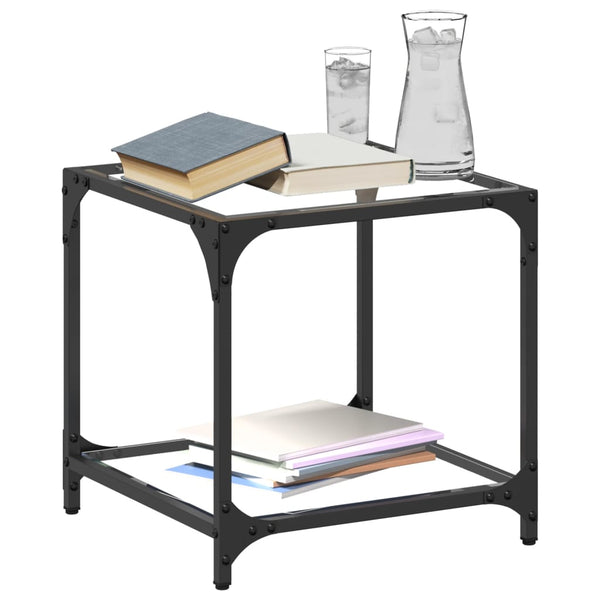 Couchtische mit Glasplatte, 2er Set