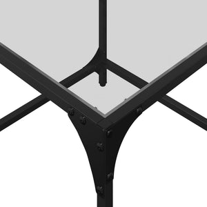 Couchtisch Glasplatte Transparent 50x50 cm