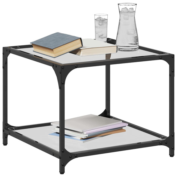 Couchtische mit Glasplatte, 2er-Set